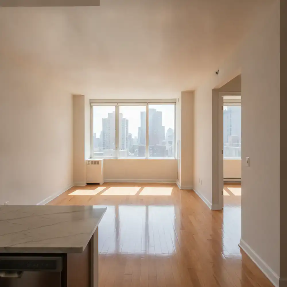 Spotless empty apartment ready for inspection